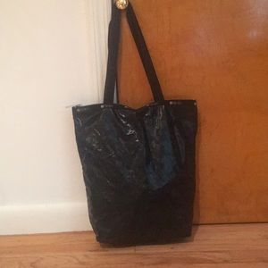 LeSportsac black patient camp daily tote